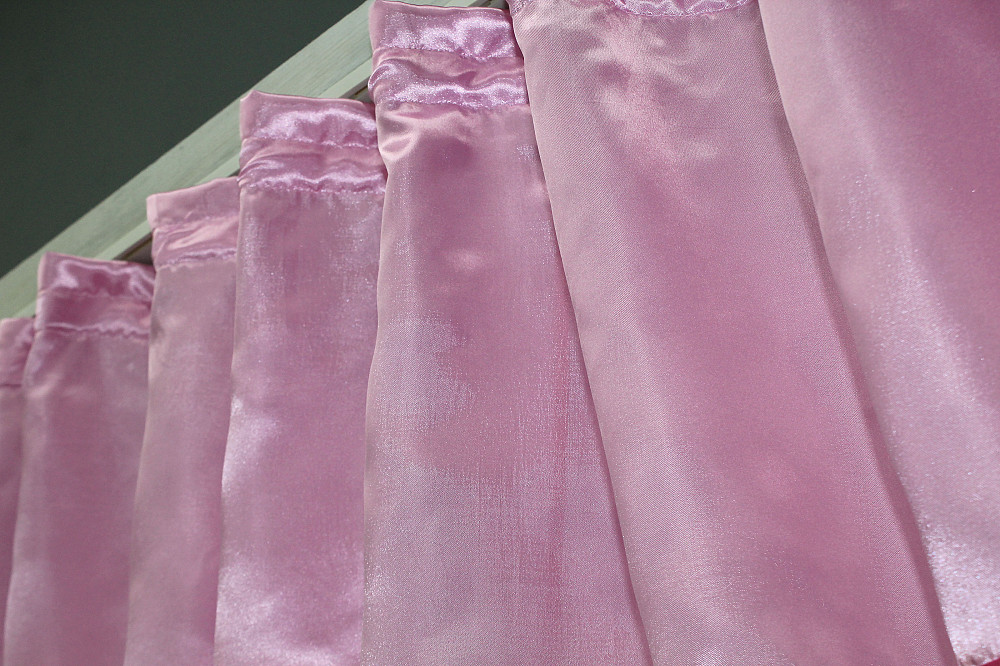 Кухонні штори VR-Textil № 085к з ламбрекеном і підхватами білий з рожевим 280х170 см (52-0847) Київ - фото 4