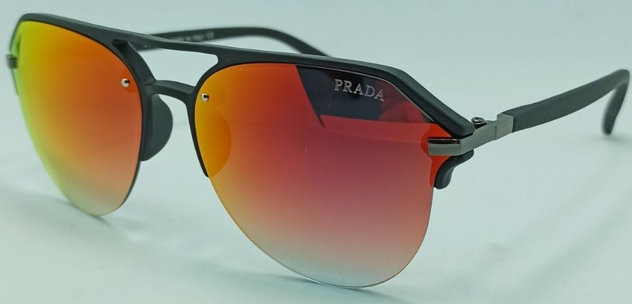 Брендовые очки мужские стильные оранжевые зеркальные капли 1848 Киев - изображение 8