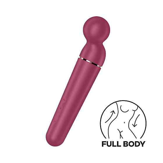 Вібромасажер Satisfyer Planet Wand-er Berry/Rosegold, дуже потужний, бездротовий Sex Aura Київ