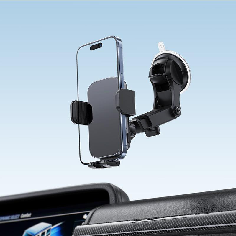 Автотримач для телефона з БЗП ACEFAST D53 wireless charging car holder with electric clamp for dashboard Black Київ - фото 2