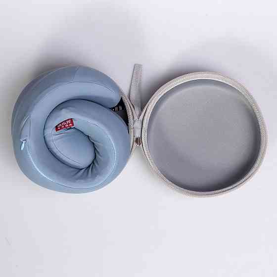 Подушка для шиї U-подібна з кейсом для зберігання блакитний HP-56-21 Коломия