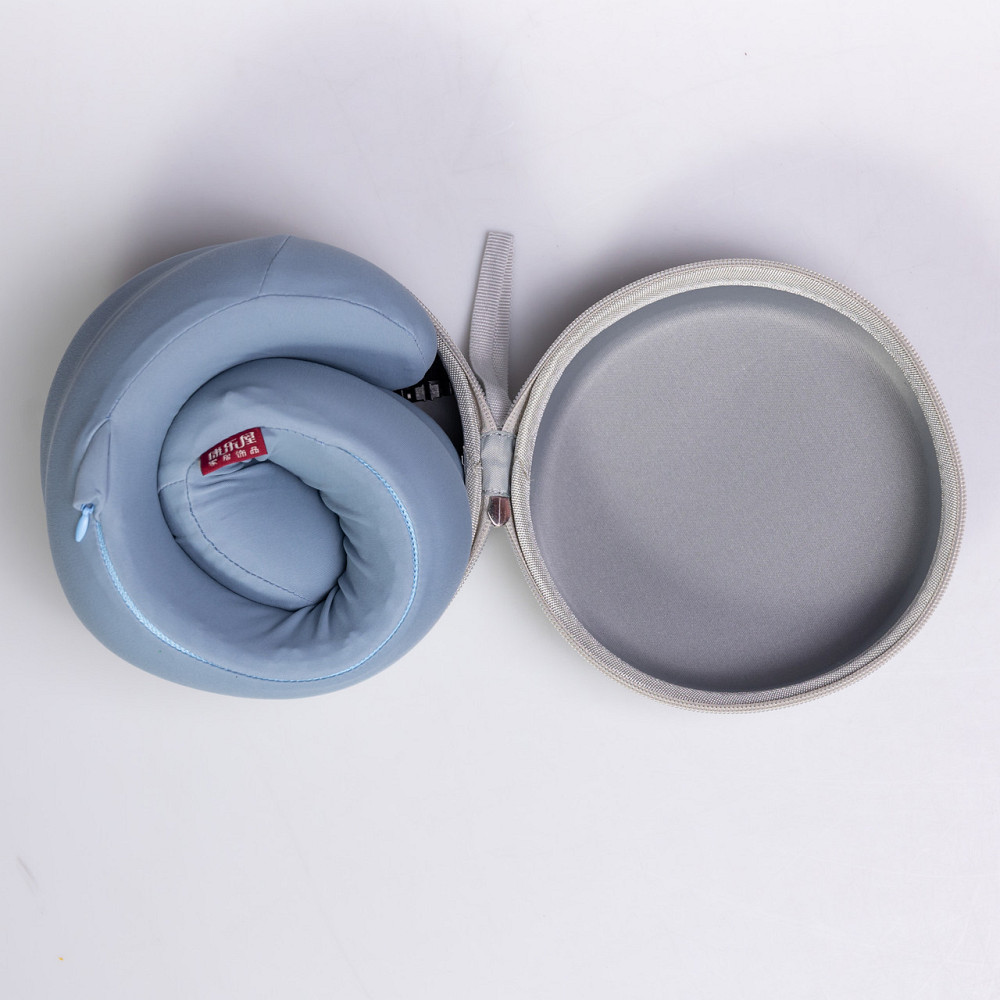 Подушка для шиї U-подібна з кейсом для зберігання блакитний HP-56-21 Коломия - фото 5