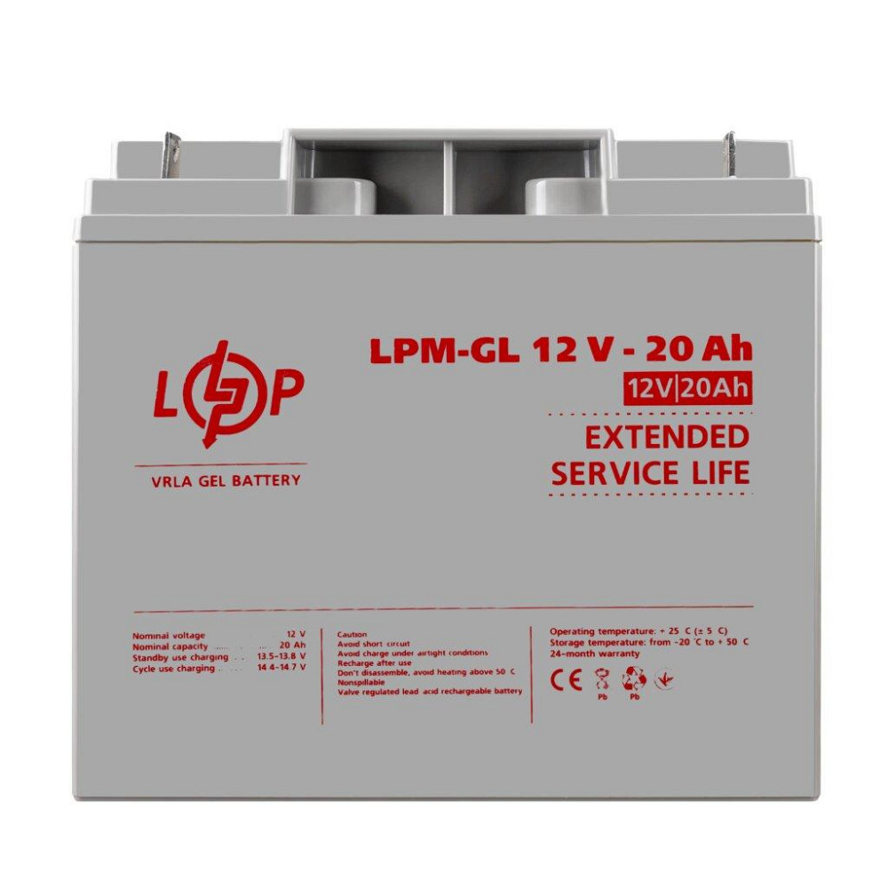 Аккумулятор гелевый LPM-GL 12V - 20 Ah Киев - изображение 1