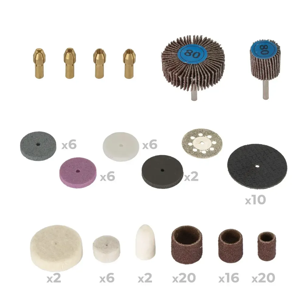 Комплект для гравера Procraft GK418 у кейсі 418 шт для гравера шліфування різання полірування у кейсі для металу дерева пластику Львів - фото 8