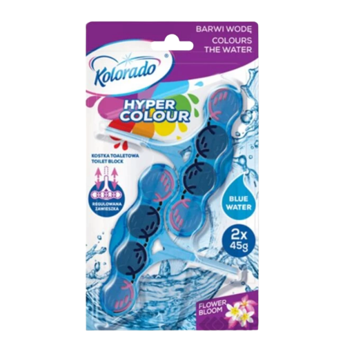 Блок туалетний Hyper Color Квітковий синій 45гр 2шт KOLORADO Житомир
