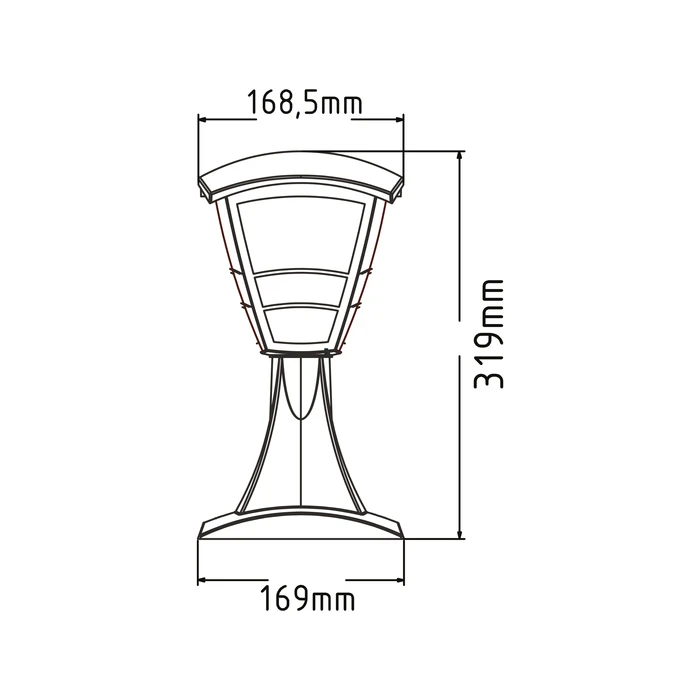 Світильник садовий стовпчик E27 YONCA-1 Київ - фото 2