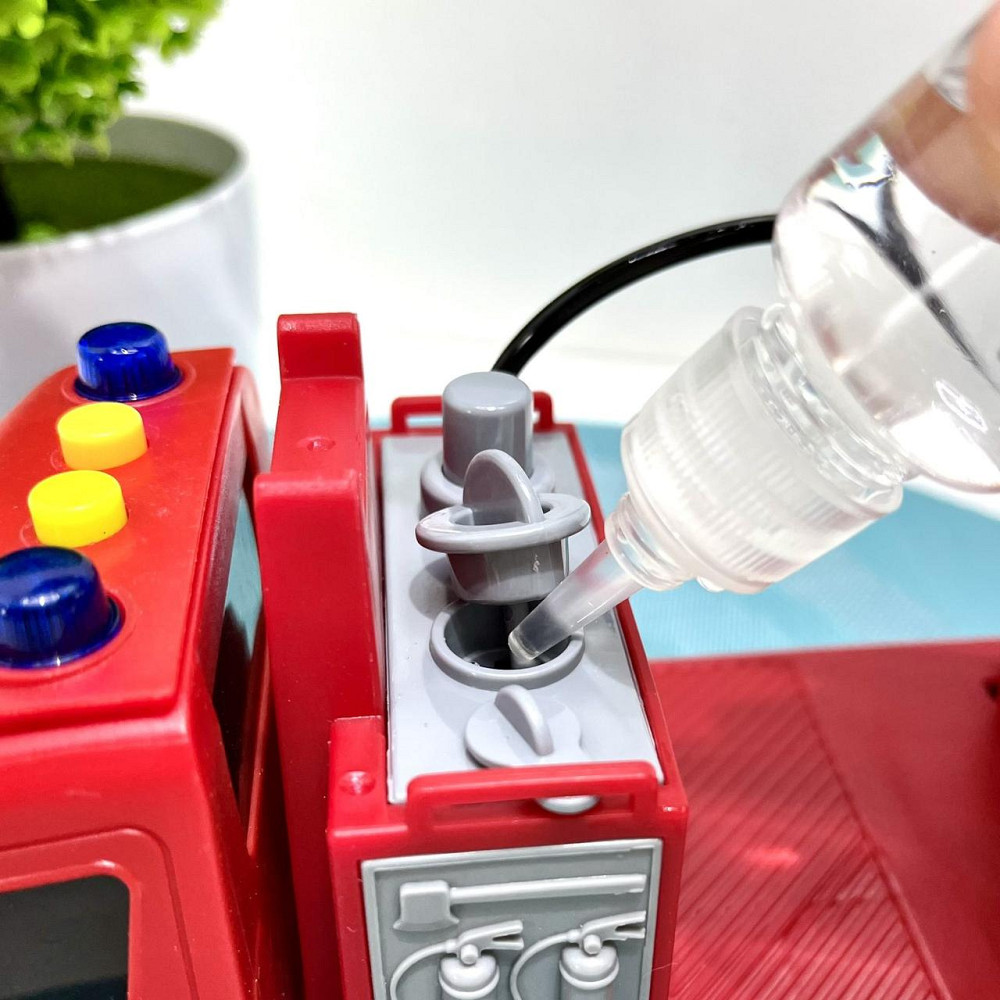 Машинка пожежна 27 см гумові колеса рухомі деталі звук світло Червона (JS139-40) Чернігів - фото 3