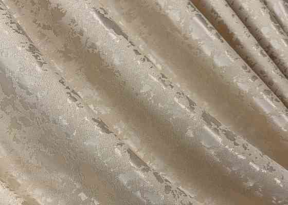 Комплект штор VR-Textil Лен Мрамор 200х270 2шт и Тюль 600х270 1713ш-1276т Айвори с белым 71-010/7 Киев