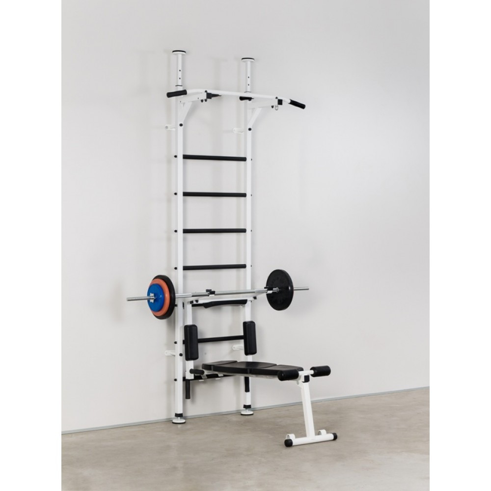 Шведская стенка Tornado Pro White, профессиональный тренажер для взрослых до 120 кг, кольцо для груши Каменское - изображение 6