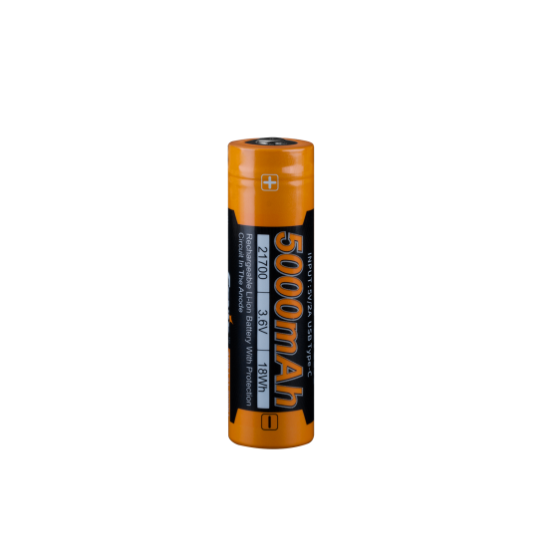Аккумулятор 21700 Fenix ARB-L21-5000U зарядка USB Type-C (Черно-оранжевый) Винница