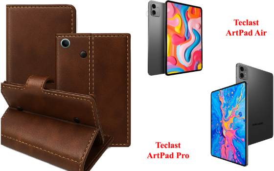 Книжка-трансформер для планшета Teclast ArtPad Air, Teclast ArtPad Pro, колір Black Buno-Red Київ