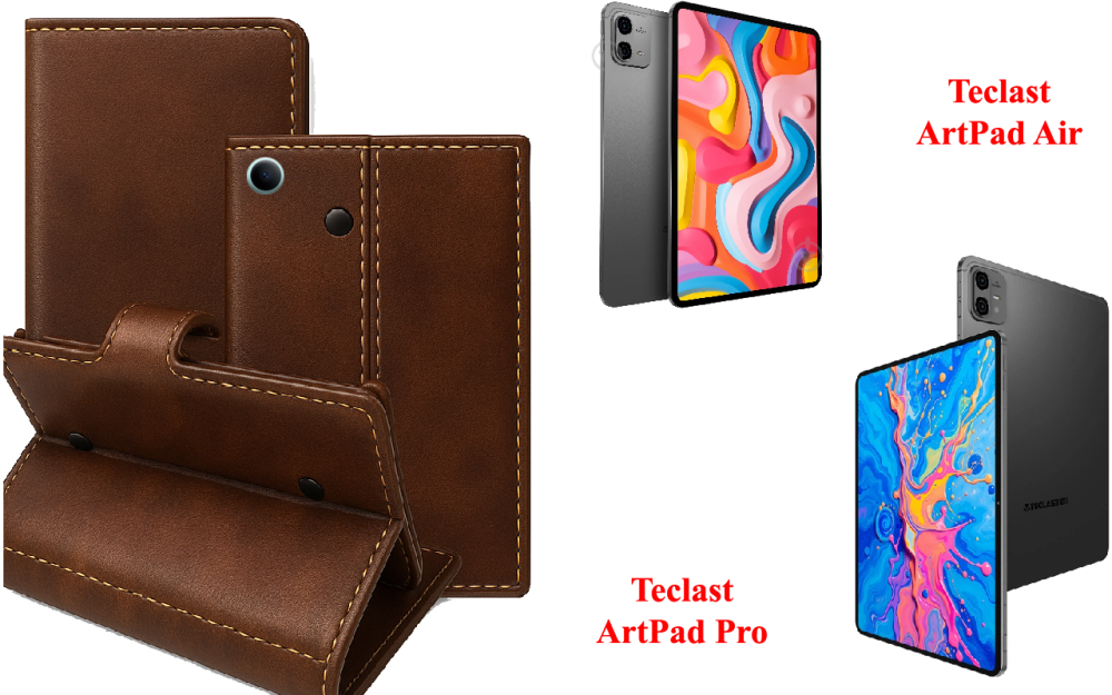 Книжка-трансформер для планшета Teclast ArtPad Air, Teclast ArtPad Pro, колір Black Buno-Red Київ - фото 1