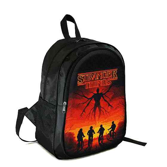 Рюкзак підлітковий/шкільний 38×28 см з принтом Дуже дивні справи / Stranger Things на два відділення для хлопчика, дівчин (4419) Київ