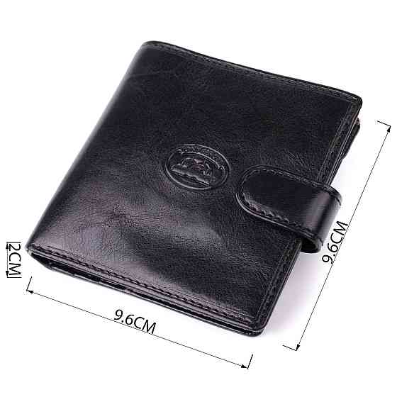 Стильный кошелек унисекс из глянцевой натуральной кожи Tony Perotti 20885_1 (1256 nero) Черный Киев