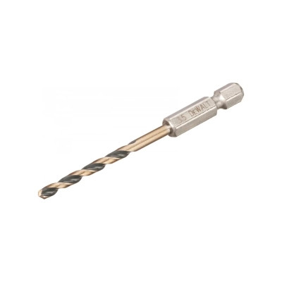 Свердло DeWALT по металу EXTREME IMPACT Black&amp;Gold, HSS-G, 3,5 х 76 х 28,5 мм, 1 шт. (DT20603) Вінниця - фото 2