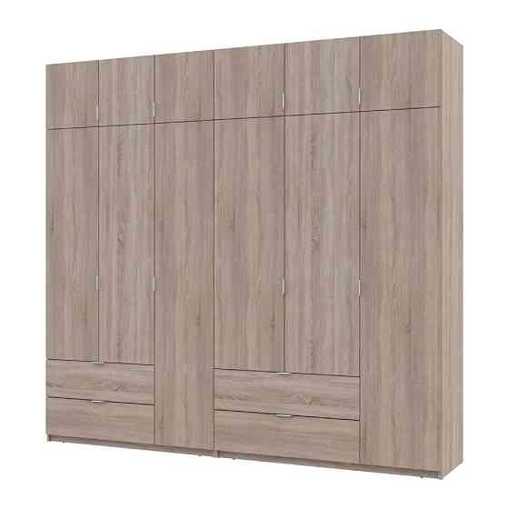 Шкаф для одежды Doros Лукас Дуб сонома 3+3 ДСП 255х50х240 DRS-011704 (42005111) Львов