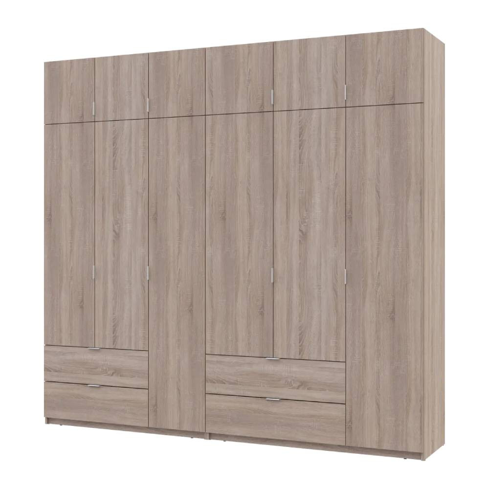 Шафа для одягу Doros Лукас Дуб сонома 3+3 ДСП 255х50х240 DRS-011704 (42005111) Львів - фото 1