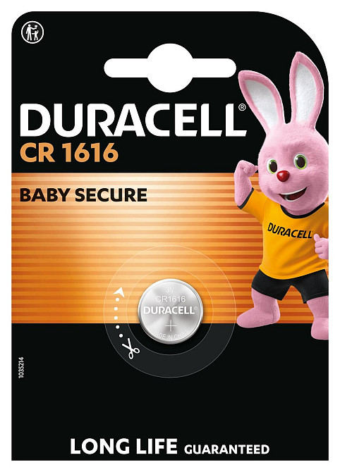 Спеціальна літієва батарейка типу «таблетка» Duracell 1616 3V, (CR1616), 1 шт. в упаковці (7091708) Київ - фото 3
