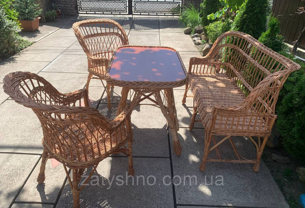 Мебель плетеная, комплект Киев - изображение 4