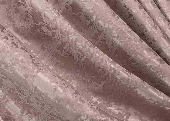 Комплект штор VR-Textil Лен Мрамор 200х270 2шт и Тюль 500х270 1716ш-1276т Пудровый с белым 71-012/6 Киев