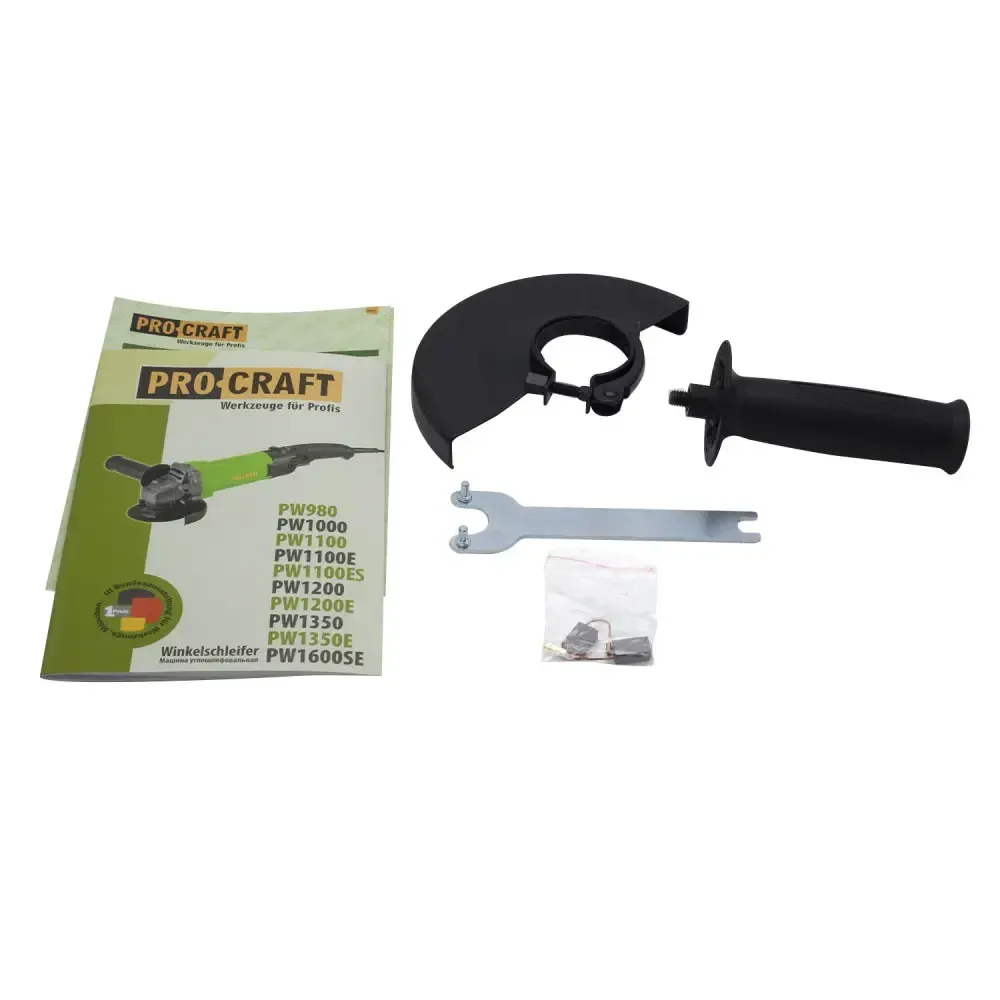 Болгарка кутова шліфувальна Procraft 1100 Вт,Кутова шліфувальна машина PW-1600SE  150 мм,Болгарка 150  з регулятором швидкості Львів - фото 8