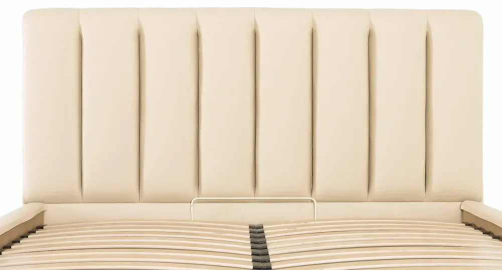 Ліжко Sanam Comfort 140 х 200 см Fly 2207 З підйомним механізмом та нішою для білизни Бежевий Київ - фото 5