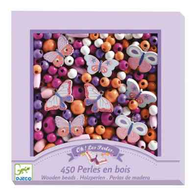 Набор для творчества Djeco с деревянными бусинами Бабочки (DJ09810) Винница