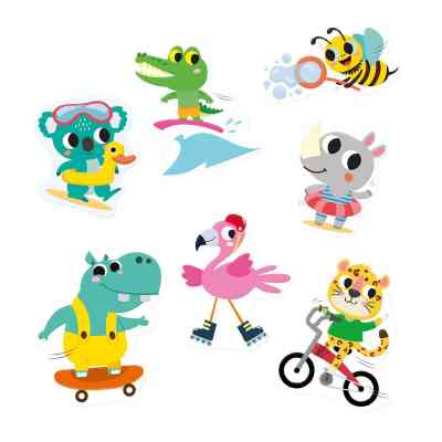 Набор для творчества Ses Creative Веселі тварини (набор наклеек на окна) (02306S) Винница