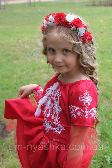 Дитяча вишита сукня вишиванка "Червона казка" Кривий Ріг - фото 4