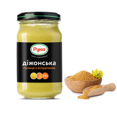 Соус Руна Гірчиця Діжонська з естрагоном 210 г (4820267040146) Вінниця - фото 2