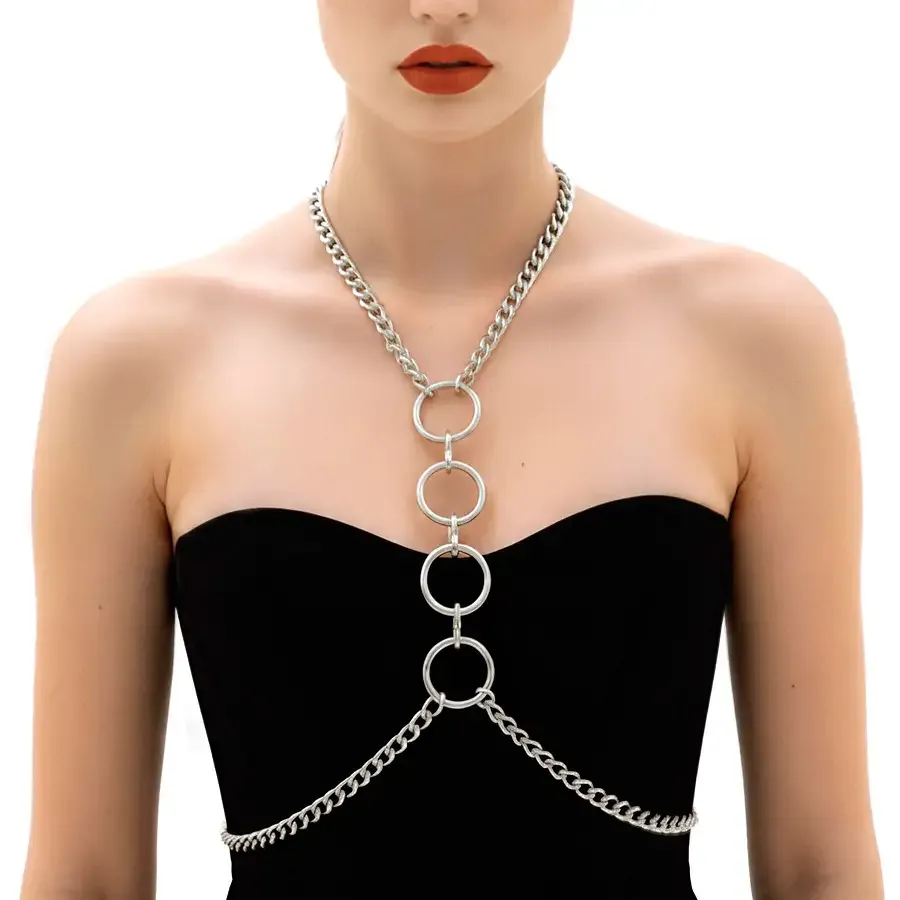 Металева портупея Art of Sex - Mango, колір срібло, XS-2XL Львів - фото 2