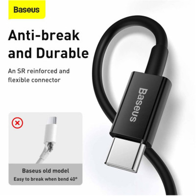 Дата кабель USB-C to Lightning 1.0m 20W Superior Series Black Baseus (CATLYS-A01) Вінниця - фото 9