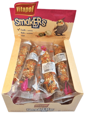 Колба Vitapol Smakers Box ласощі з фруктами для німф, упаковка 12 шт Київ