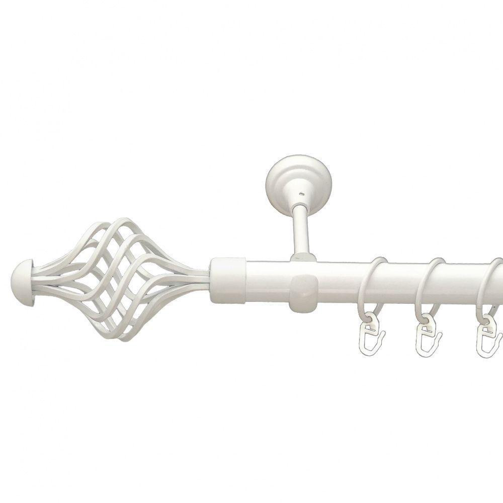 Карниз Orvit Арезо металевий однорядний відкритий Арктіс 25 мм 240 см (00-00009528) Львів - фото 1