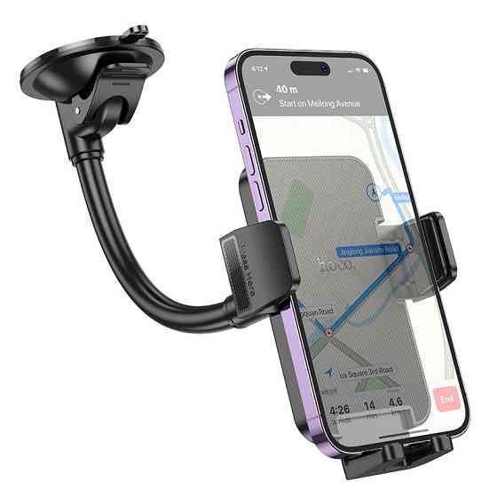 Автотримач для телефона HOCO H38 Cheetah car holder(windshield) Black Ковель