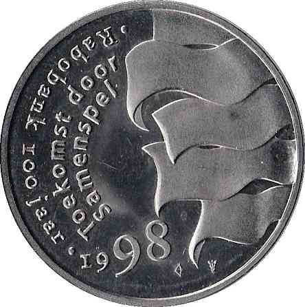 Нідерланди, RABOBANK, 1 florijn 1998 proof Полтава