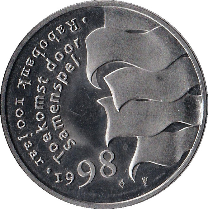 Нидерланды, RABOBANK, 1 florijn 1998 proof Полтава - изображение 1