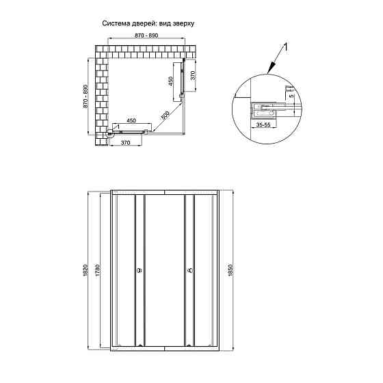 Душевая кабина Qtap Presto CRM1099SP5 90х90 см, стекло Pear 5 мм без поддона Киев
