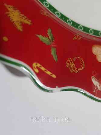 УЦІНКА! ТАРЕЛКА ПІДСТАВНА НОВОГОДНЯ "CHRISTMAS DELIGHT" 21СМ + ПОДАРУНОВА ПАКОВАННЯ Київ