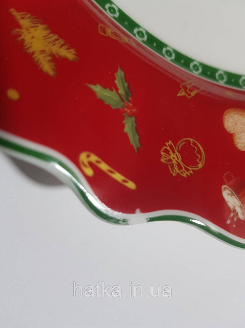 УЦІНКА! ТАРЕЛКА ПІДСТАВНА НОВОГОДНЯ "CHRISTMAS DELIGHT" 21СМ + ПОДАРУНОВА ПАКОВАННЯ Київ - фото 4