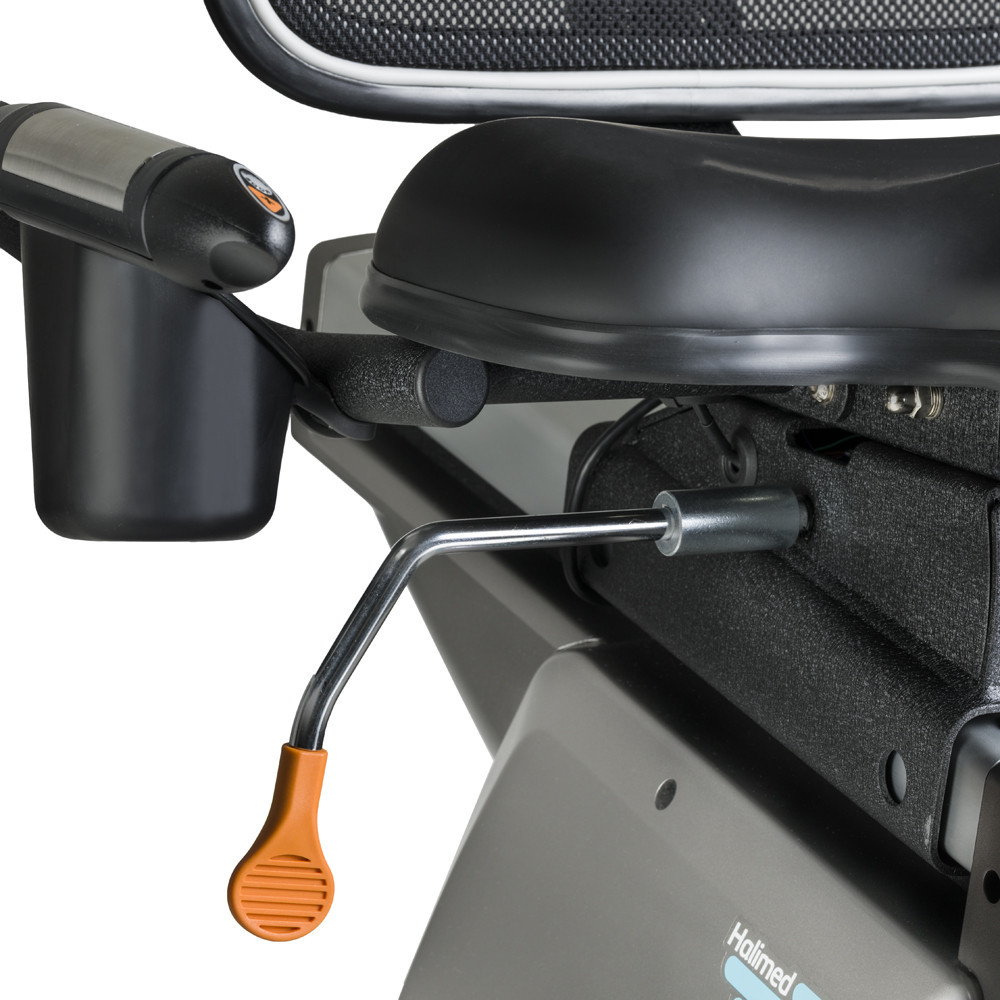 Велотренажер горизонтальний електромагнітний inSPORTline Halimed сірий Київ - фото 5