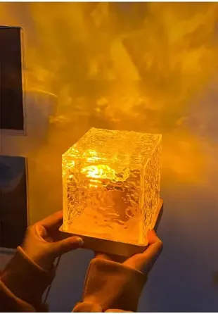 Ночной куб проектор северного сияния RGB Настольная лампа 4 цветов. Проекция водяной волны. LED светильник от USB Коломия