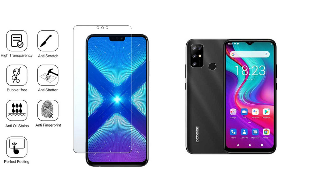 Защитное стекло NeoGlass для Doogee X96, X96 Pro – ультрапрозрачное и устойчивое Киев - изображение 4