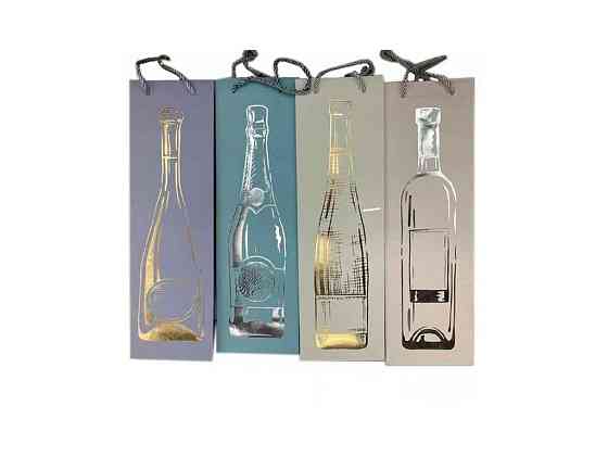 Пакет подарунковий під пляшку Wine collection 12*36*9см R91129 ТМ STENSON Київ