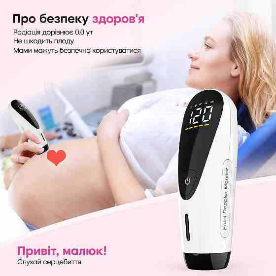 Доплер для беременных ультразвуковой фетальный портативный устройство для прослушивания сердцебиения плода монитор сердечного ритма ребенка частота 3М Кривой Рог