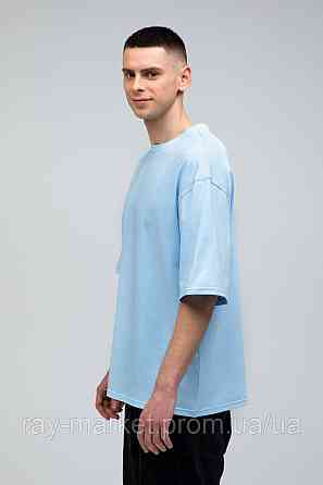 Футболка оверсайз RAY OVERSIZE мужская голубая (U0104M-Sky Blue) Киев