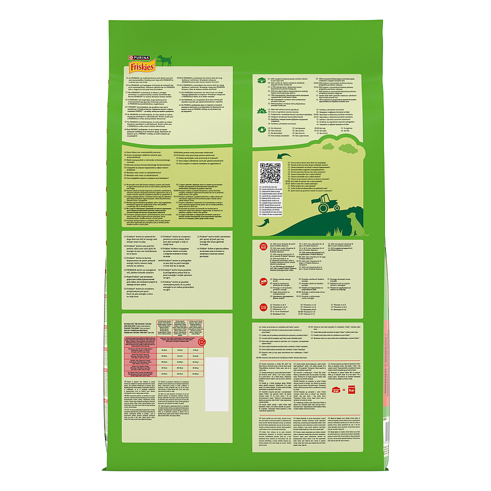 Сухой корм FRISKIES Active для взрослых собак с повышенной активностью, с говядиной, 10 кг Киев - изображение 4