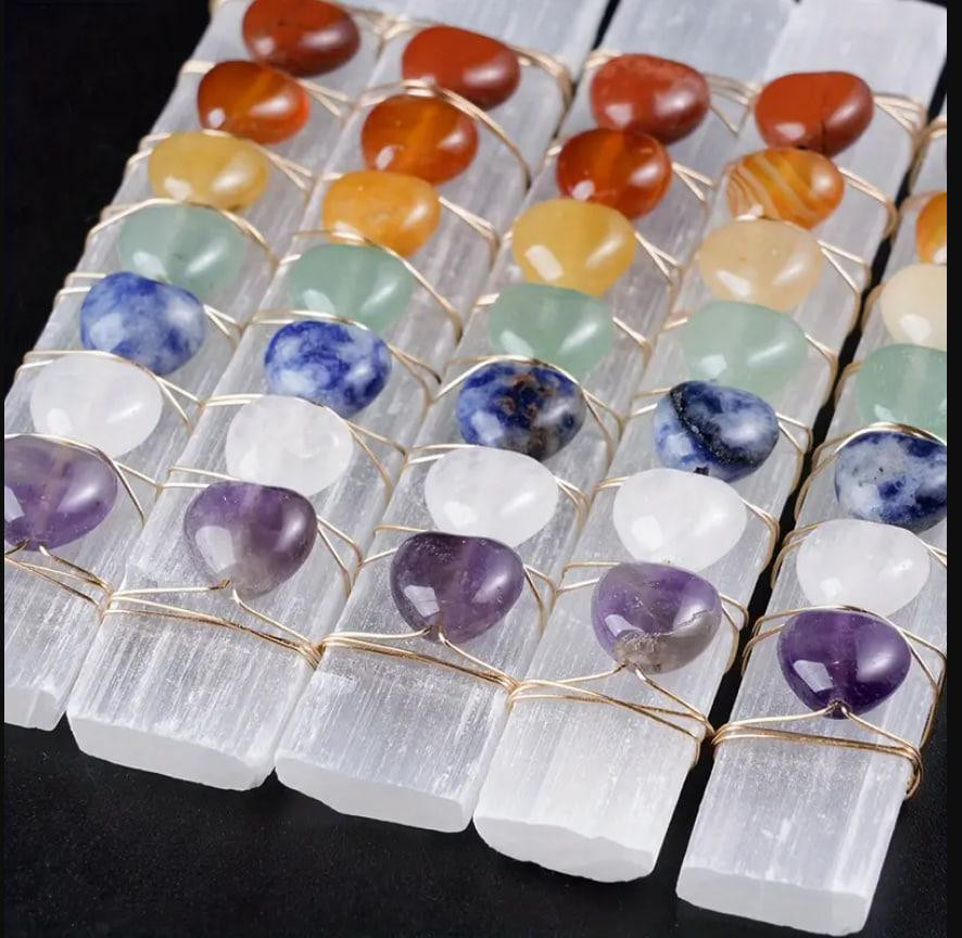 Палочка из натурального селенита 