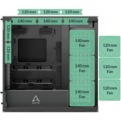 Корпус Arctic XTENDERVG B (ACPCC00019A) Вінниця - фото 6