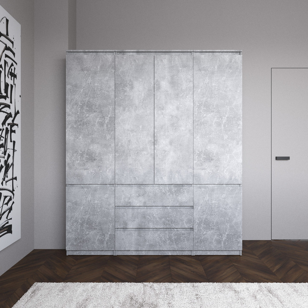 Шафа для одягу VAYS зі штангою та полицями, 3 шухляди, комплект R9+R22-2 Львів - фото 8